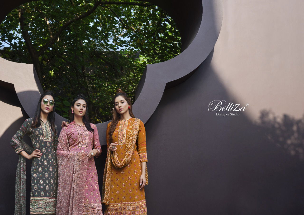 Belliza Shadows Printed Casual Wear Wholesale Dress Material Collection